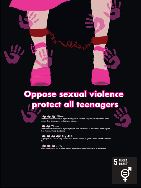 Oppose Sexual Violence – Advocacy Poster Design